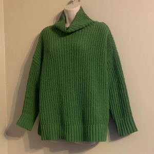 Aerie Green Cowl Neck Sweater 211
